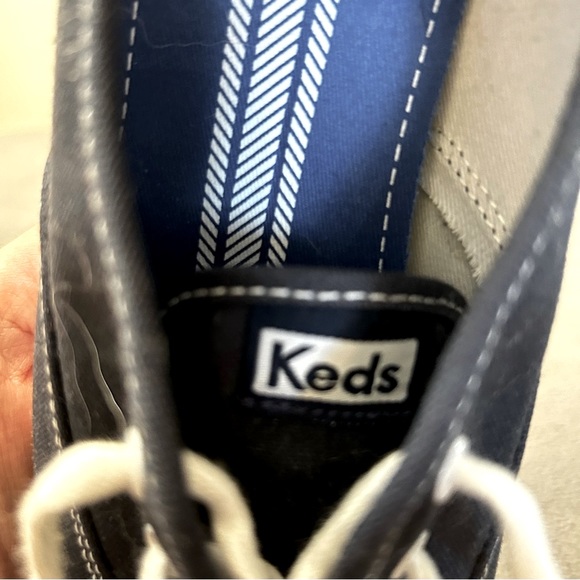 Keds Retro Sneaker women's size 9.5 Twill Lining - Blue with white stitching - Picture 8 of 8